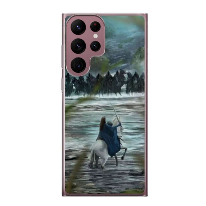 Husa personalizata HQPrint pentru Samsung Galaxy S22 Ultra, model Colorful #6, multicolor, S1D1M0311