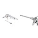 Pistol aer comprimat cu 2 duze DG-10, Aliaj, Argintiu