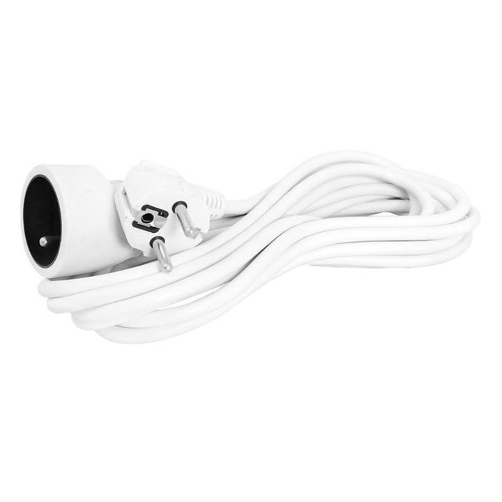 Cablu de alimentare PS-171, PVC, 10m, Alb