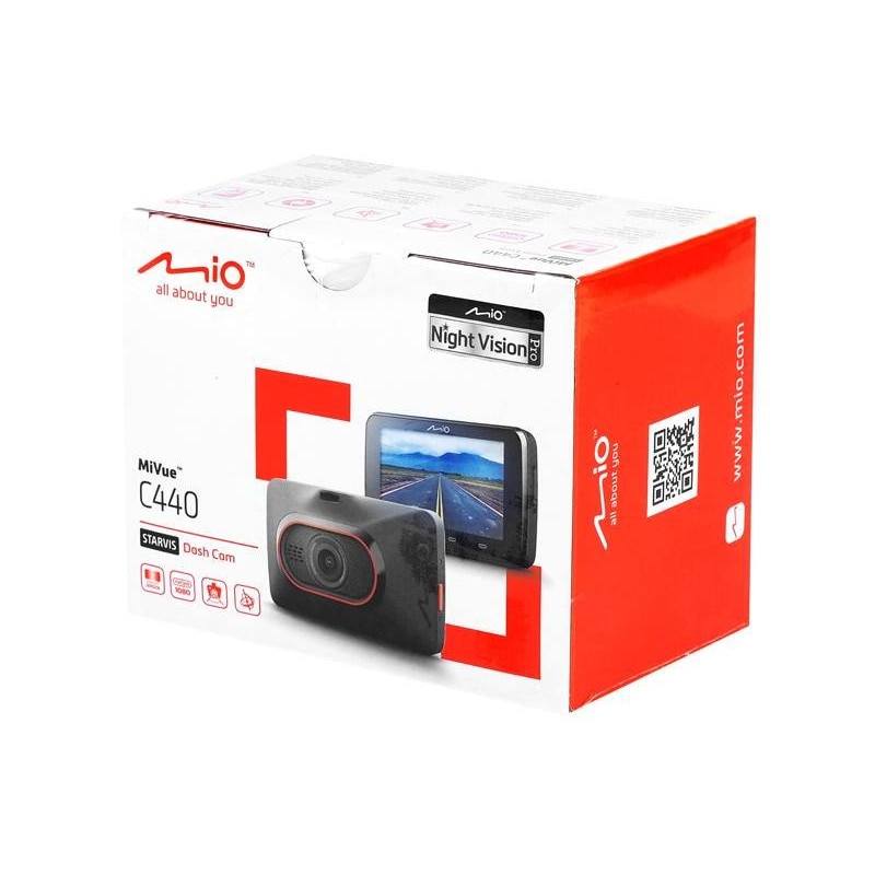 Видеорегистратор Mio, MiVue C440, Full HD 1080p, 30 FPS, 240 mAh, Черен ...