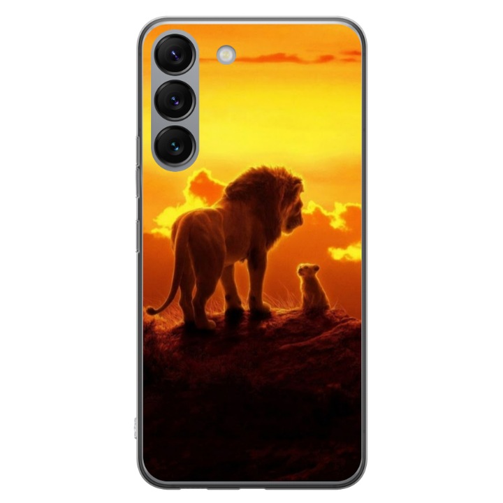 HQPrint egyedi tok Samsung Galaxy S23, Lion King 1. modellhez, többszínű, S1D1M0119