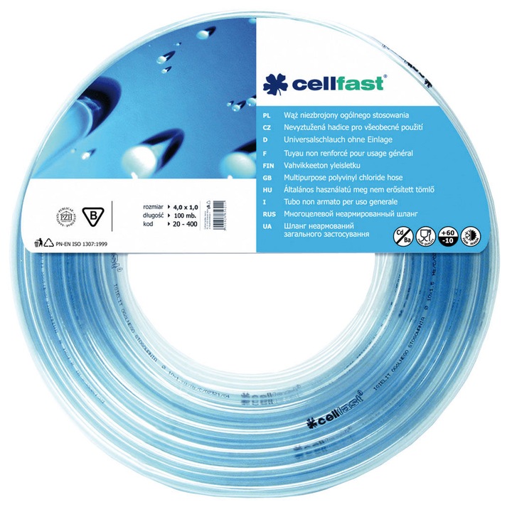 Nem erősített általános célú tömlő FI=8,0 mm, 50 m tekercs