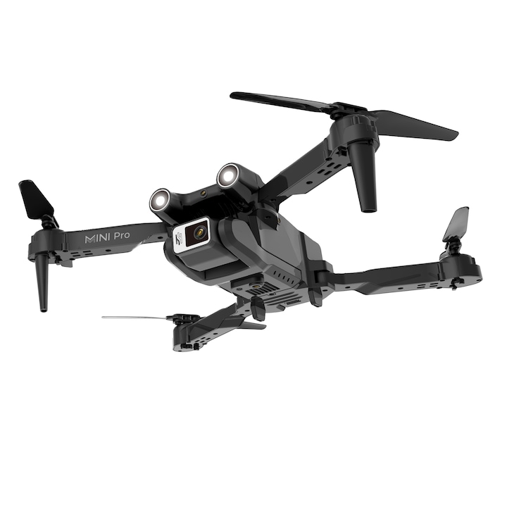 Drona pliabila, USSPY, camera dubla HD unghi larg 120°, pozitionare flux optic evita obstacolele, 3 baterii 45min