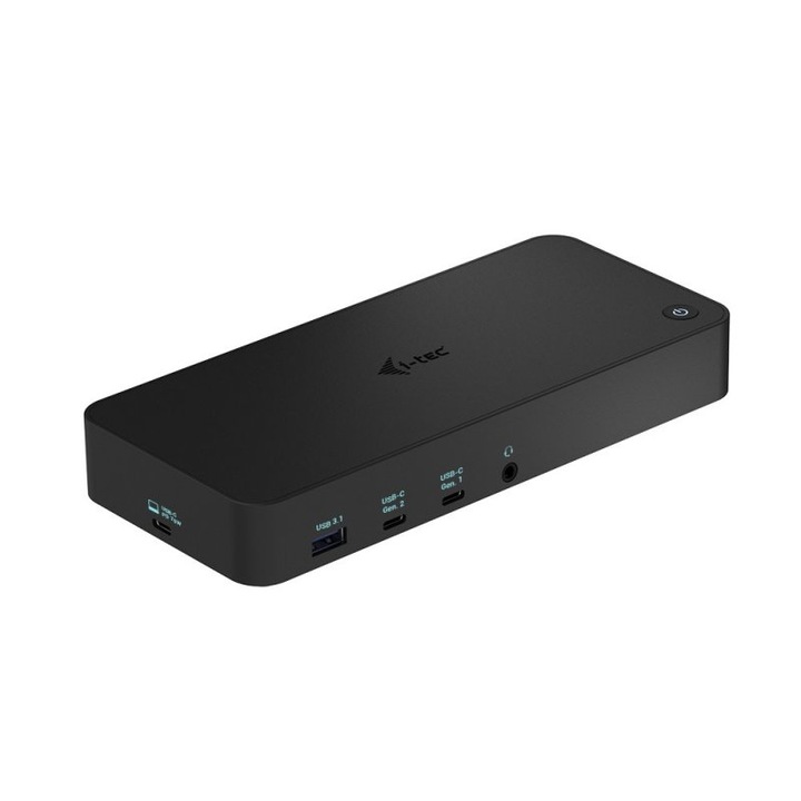 Statie de andocare, Metal, USB 3.0/USB-C/Thunderbolt 3, 4K , 70W, Negru