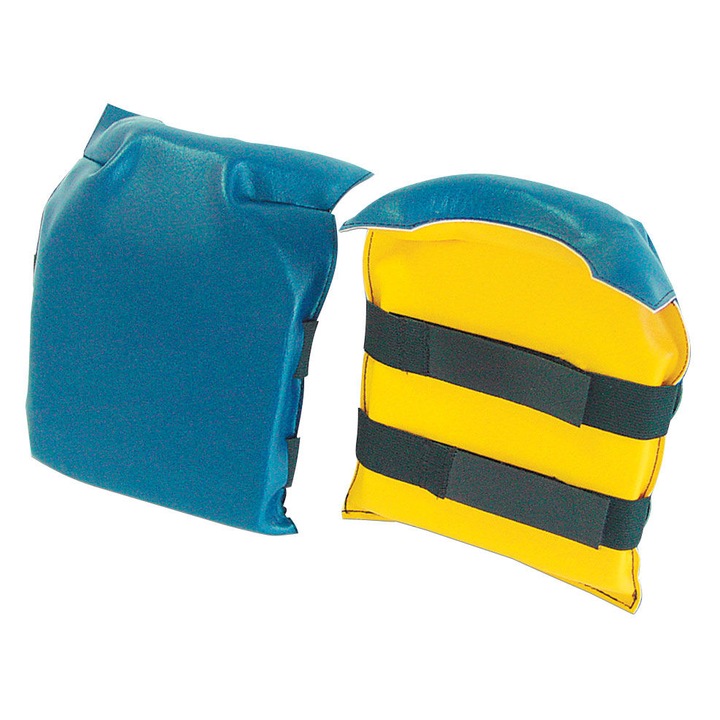 Genunchiere, Poliester, Albastru/Galben