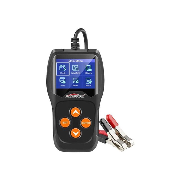 Tester de baterii pentru baterii de 12V, Konnwei KW600.