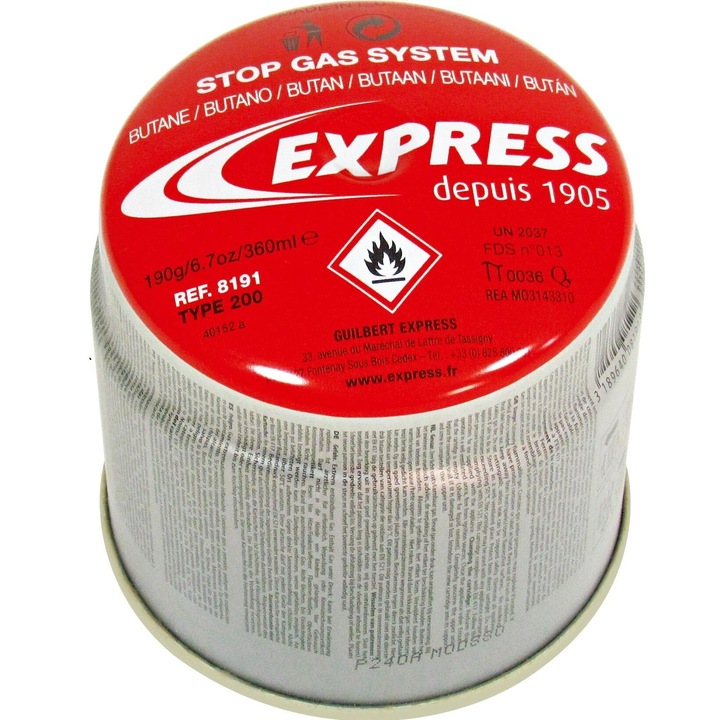 Alimentare cu gaz cu protectie conform EN417 propan/butan 190 g