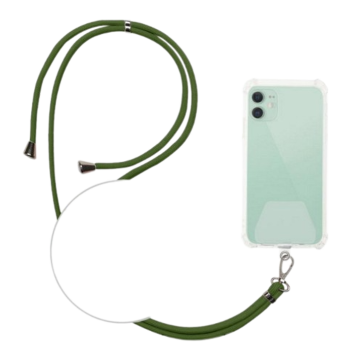 Curea de gat/snur universal kaki pentru telefon