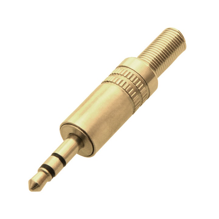 Mufa jack 3,5 auriu