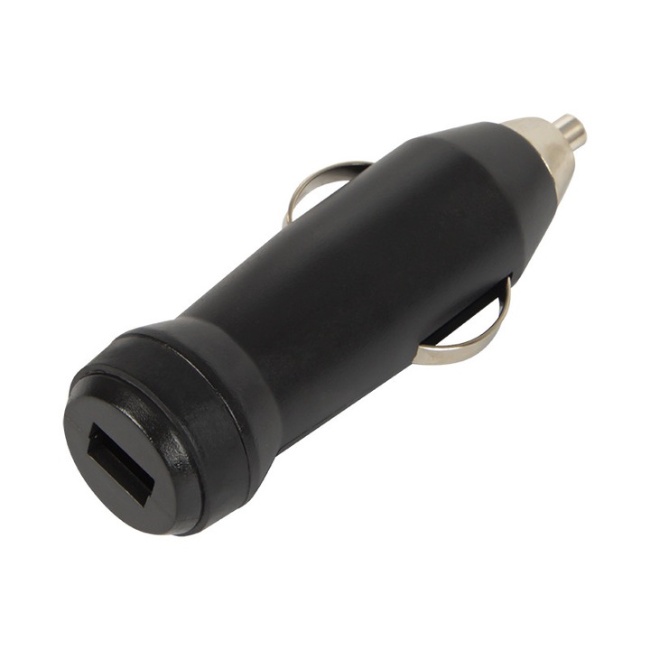 Szivargyújtó aljzat, 12/24 V, 25x84,4 mm, fekete