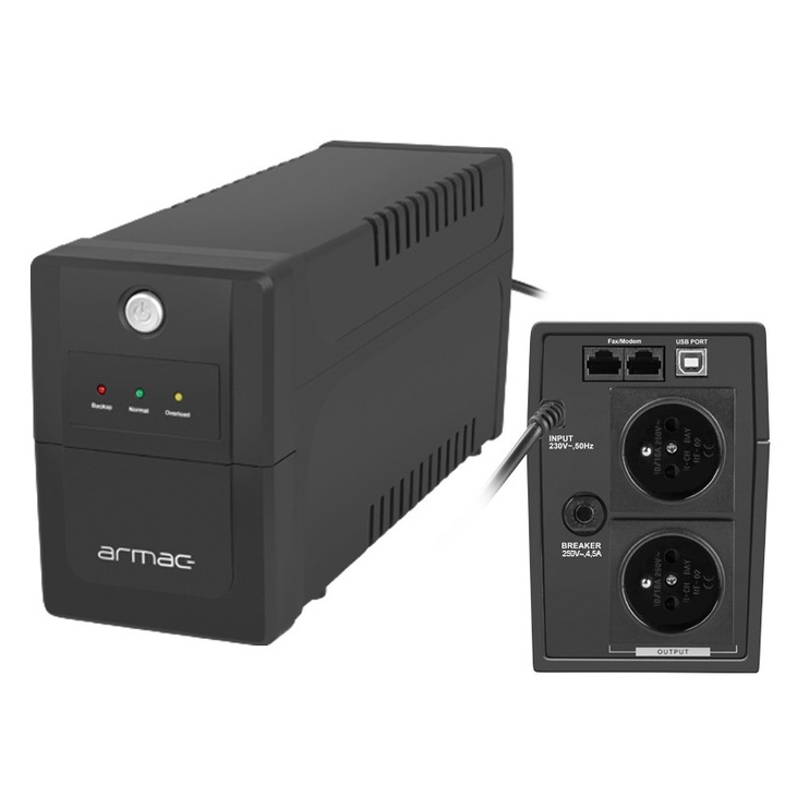 Sursa de alimentare de urgenta UPS, Armac, Negru