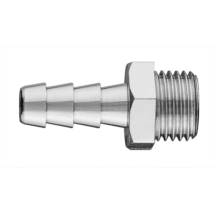 Racord pentru furtun, Neo Tools, Alama, 8 mm, Argintiu