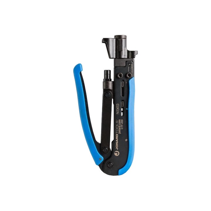 Cleste sertizare CTF-200, Jonard Tools, Otel carbon, 171 mm, Albastru/Negru