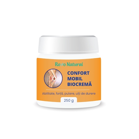 Supliment alimentar articulatii si reumatism, Confort Mobil Bio Crema - 250 ml, Revo Natural