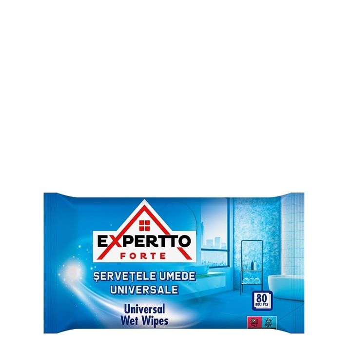 Servetele umede universale, Expertto, 80/set