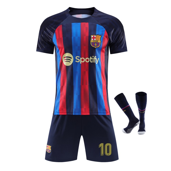 Echipament sportiv copii Barcelona Messi Fotbal Tricou Set