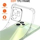Калъф за телефон, термопластичен, съвместим с Realme C35/Realme Narzo 50A Prime, прозрачен