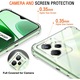 Калъф за телефон, термопластичен, съвместим с Realme C35/Realme Narzo 50A Prime, прозрачен
