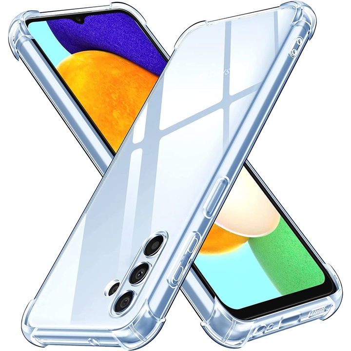 Калъф за телефон, Термопластичен, Съвместим с Samsung Galaxy A13 5G/A04S, Прозрачен