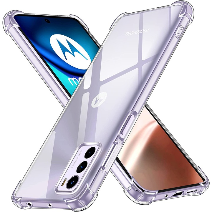 Husa pentru telefon, Termoplastic, Compatibil cu Motorola Moto G42, Transparent