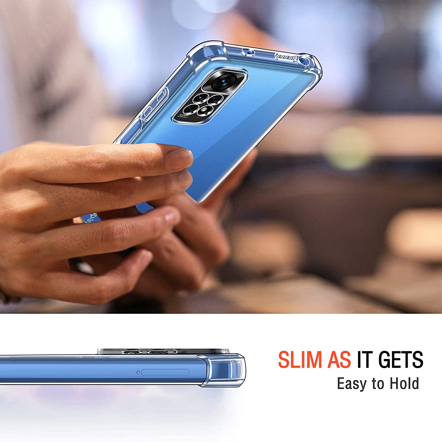 Husa pentru telefon, Termoplastic, Compatibil cu Xiaomi Redmi Note 11 4G/Xiaomi Redmi Note 11S 4G, Transparent