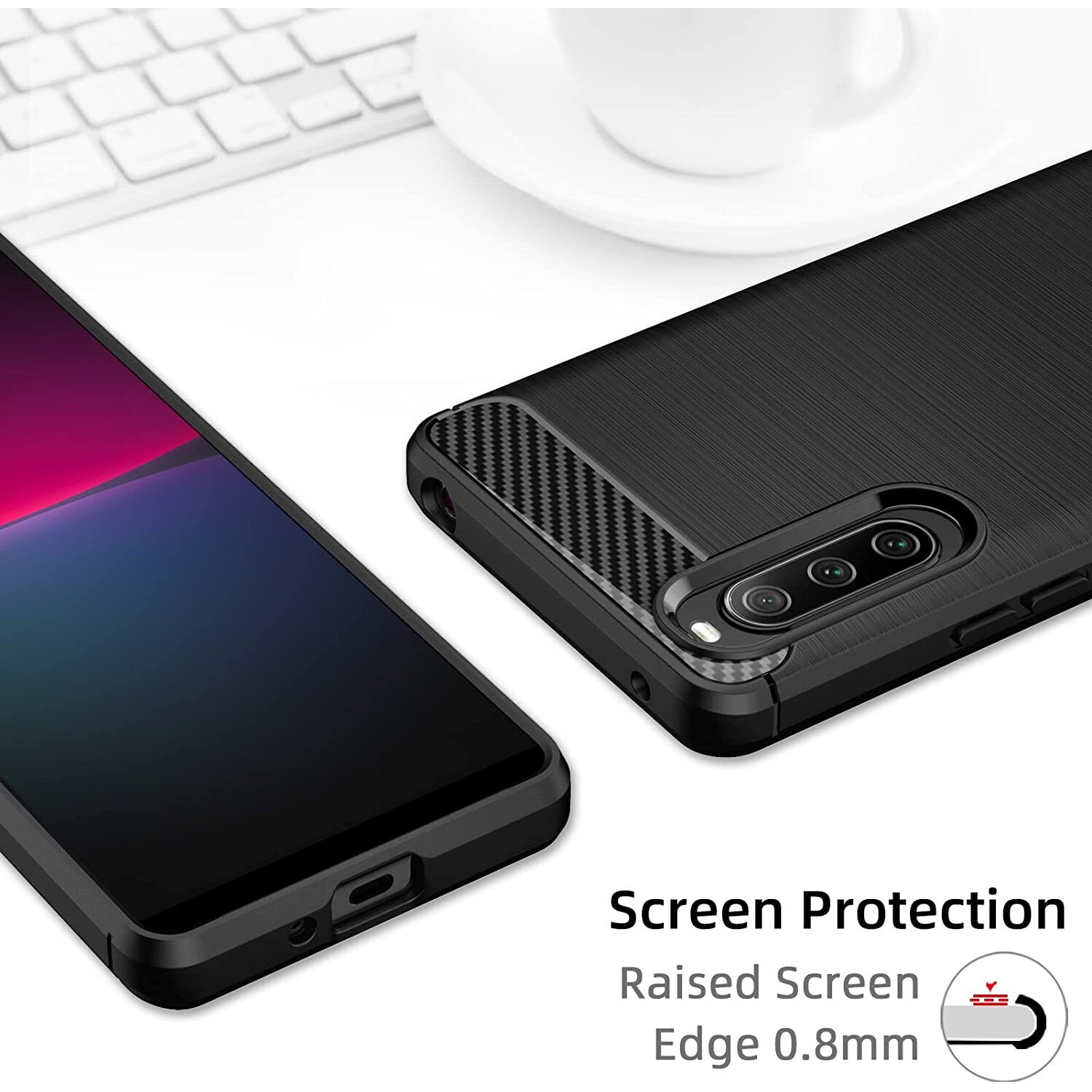 Custodia Per Sony Xperia 10 III In Silicone, Cover Sony Xperia 10 III