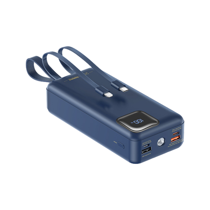 Remax Power Bank 30.000mAh 22,5w type-c gyorstöltéssel integrált kábelekkel