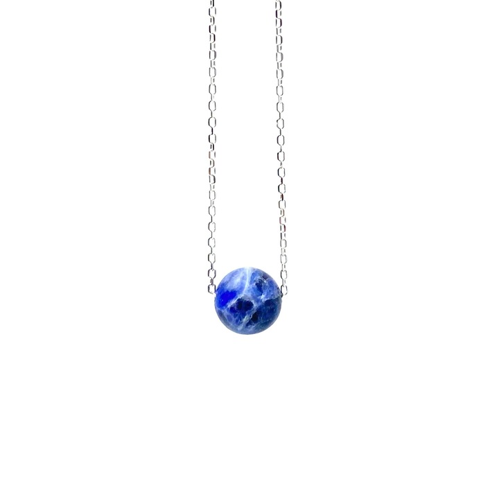 925 Ezüst lánc Sodalite féldrágakővel