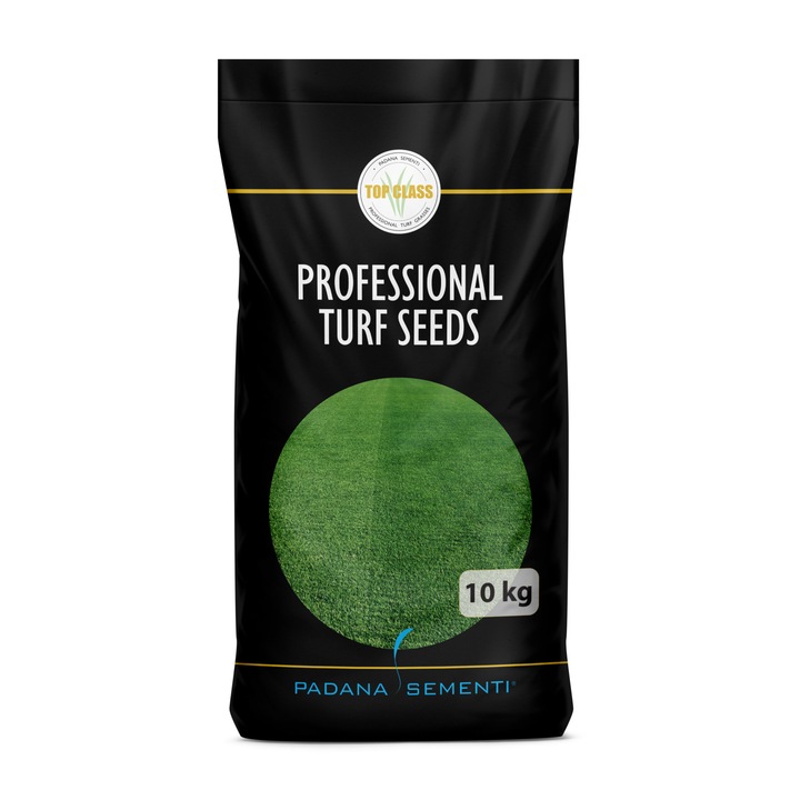 Seminte de gazon profesionale Padana© Sportfield Regeneration, 10 kg, acoperire 500 metri patrati, pentru terenuri de sport si ultra rezistenta la calcare, 100% lolium perenne