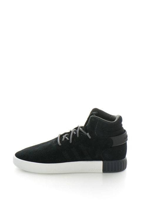 Adidas ORIGINALS, Кожени спортни обувки Tubular Invader, Черен, 36 2/3