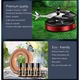 Odorizant Auto Cu Incarcare Solara, Baza Antiderapanta, Ulei Esential si Pipeta Incluse, Model Elicopter, Rosu
