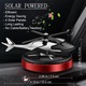 Odorizant Auto Cu Incarcare Solara, Baza Antiderapanta, Ulei Esential si Pipeta Incluse, Model Elicopter, Rosu