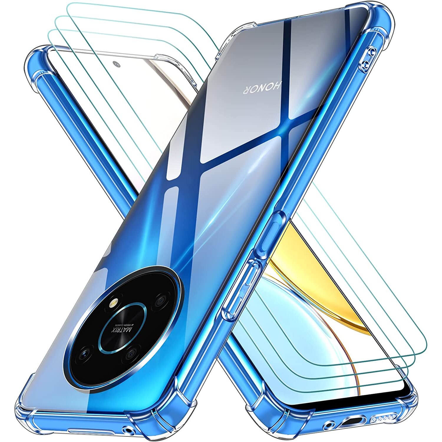 Loyhee Cover con Cordino per Honor Magic 5 Lite 5G / X9a 5G, Liquido