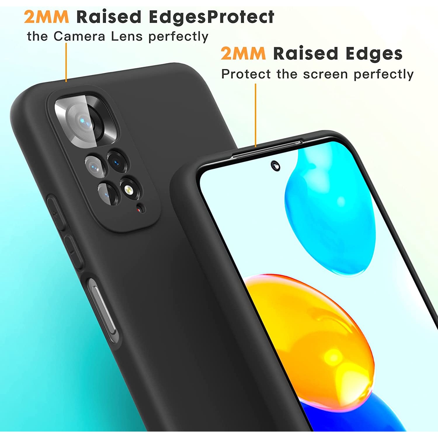 Комплект калъфи за Xiaomi Redmi Note 11 4G/Note 11S 4G + 2 скрийн ...