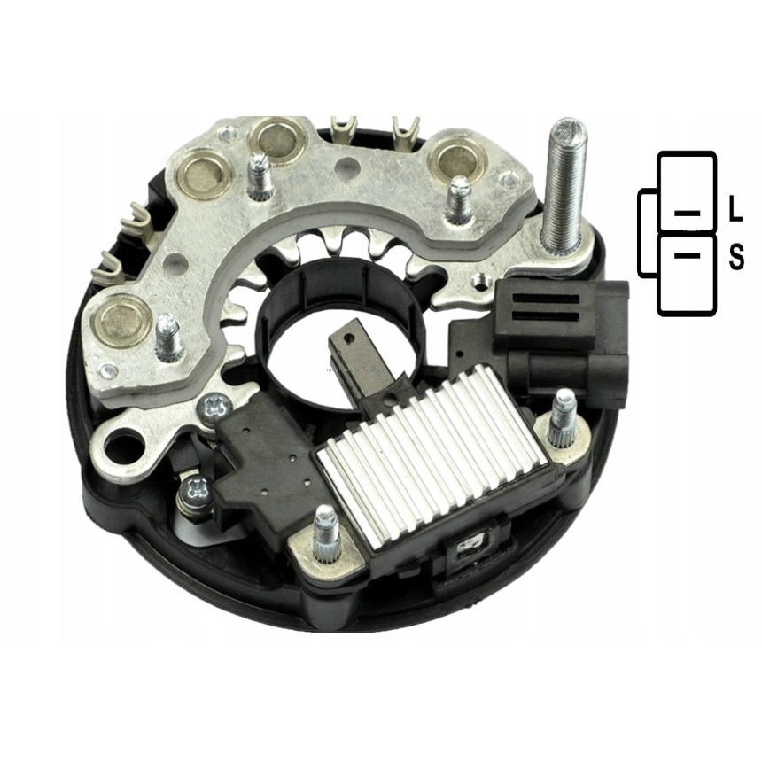Punte diode/Regulator alternator, ASPL, Compatibil cu Nissan, Argintiu