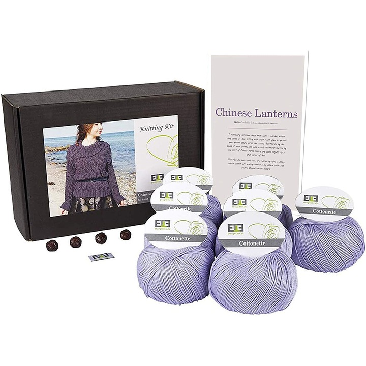 Kit tricotat bumbac egiptean Chinese Lanterns 339