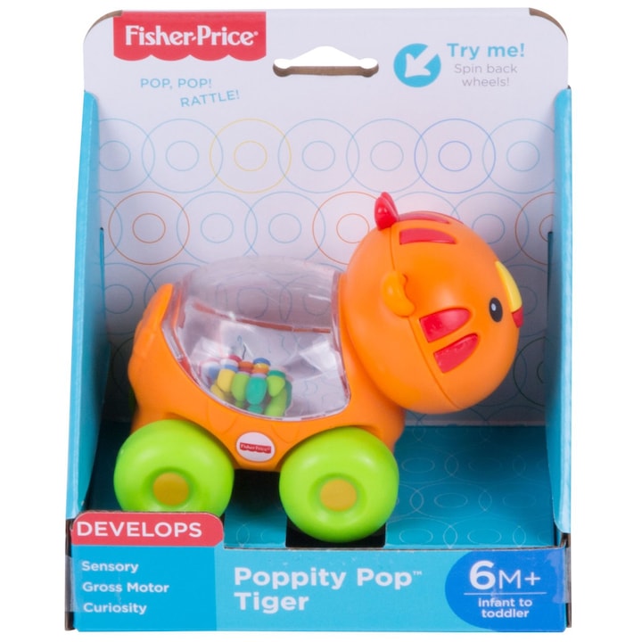 Jucarie Fisher Price - Poppity pop, Tigru