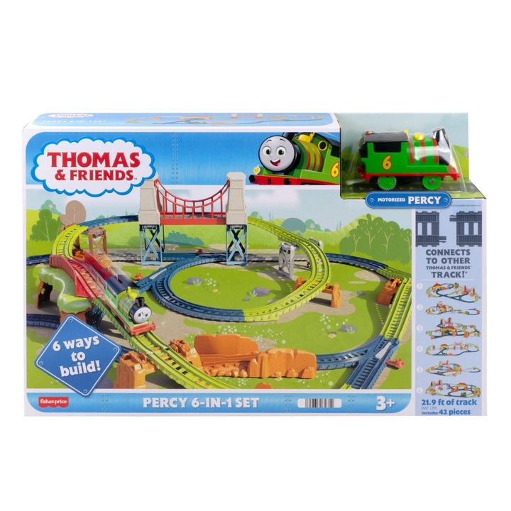 Комплект за игра Thomas & Friends - Percy 6 in 1
