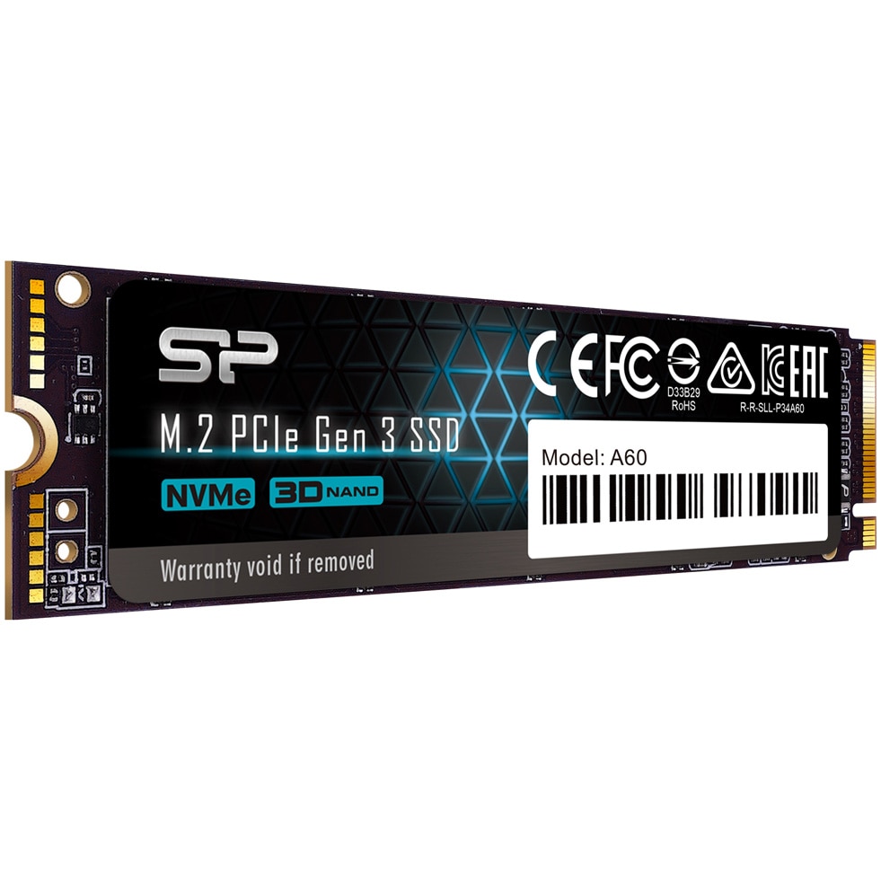 Gen PCIe P34A60 SP A60 Gen3 PCIe NVMe SSD M.2 2TB シリコンパワー 3x4 Power SSD-Silicon NVMe™ 内蔵型SSD