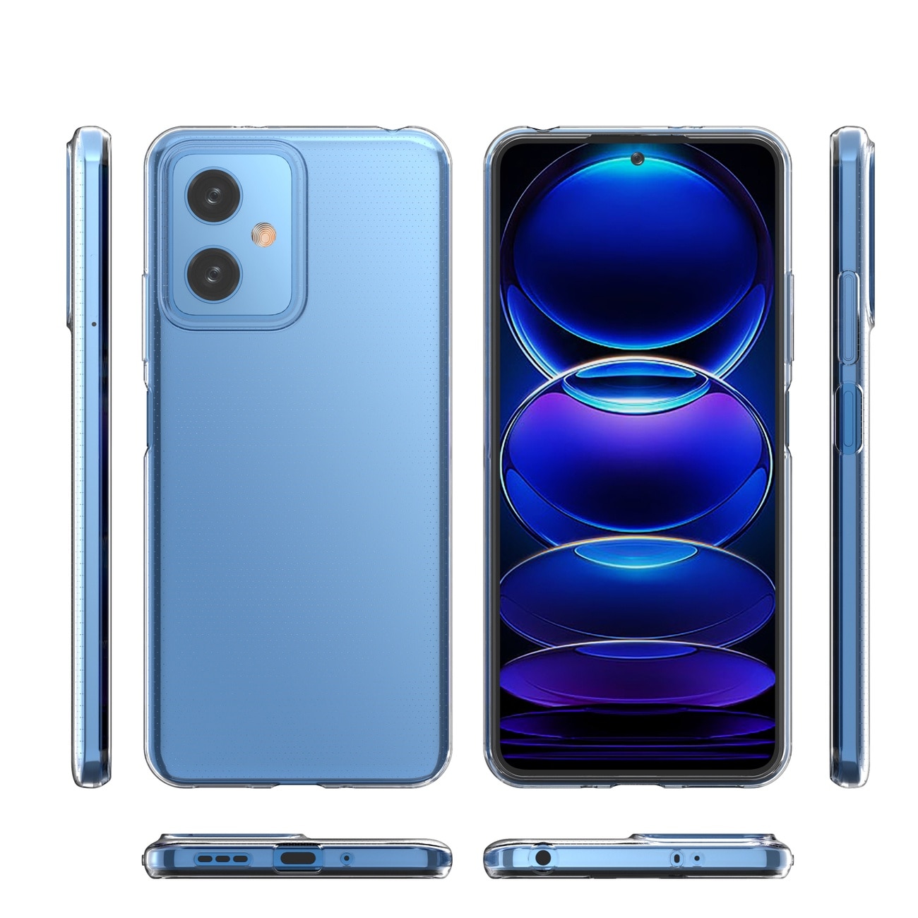 Carcasa Ultra Clear compatibila cu Xiaomi Redmi Note 12 / Poco X5 5G, TPU, 0.5mm, Transparent