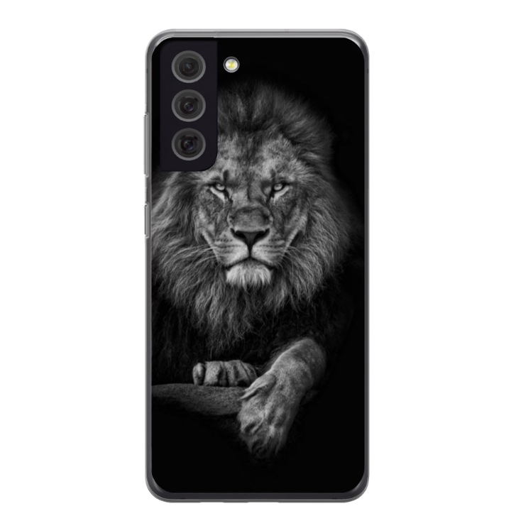 Husa personalizata pentru Samsung Galaxy S21 FE, model Lion #2, S1D1M0117, TSS