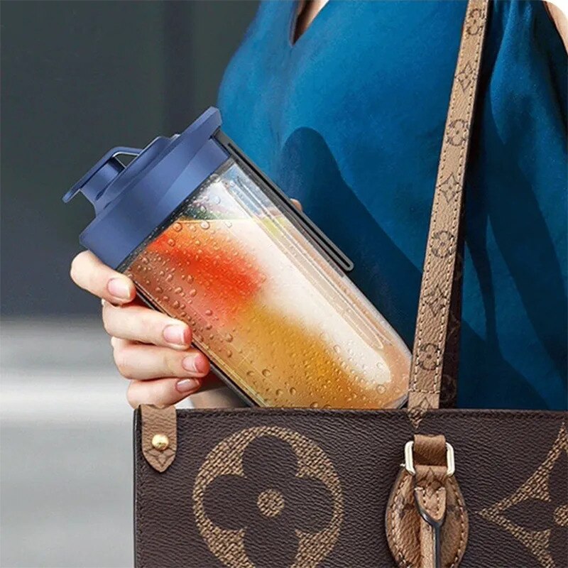 Mini blender electric, portabil, compact, multifunctional cu doua