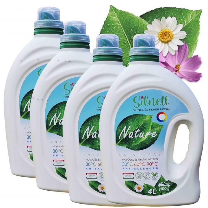 Barbara Leber SILNETT Eco mosógél 4x4 Liter=4x100mosás (16L)