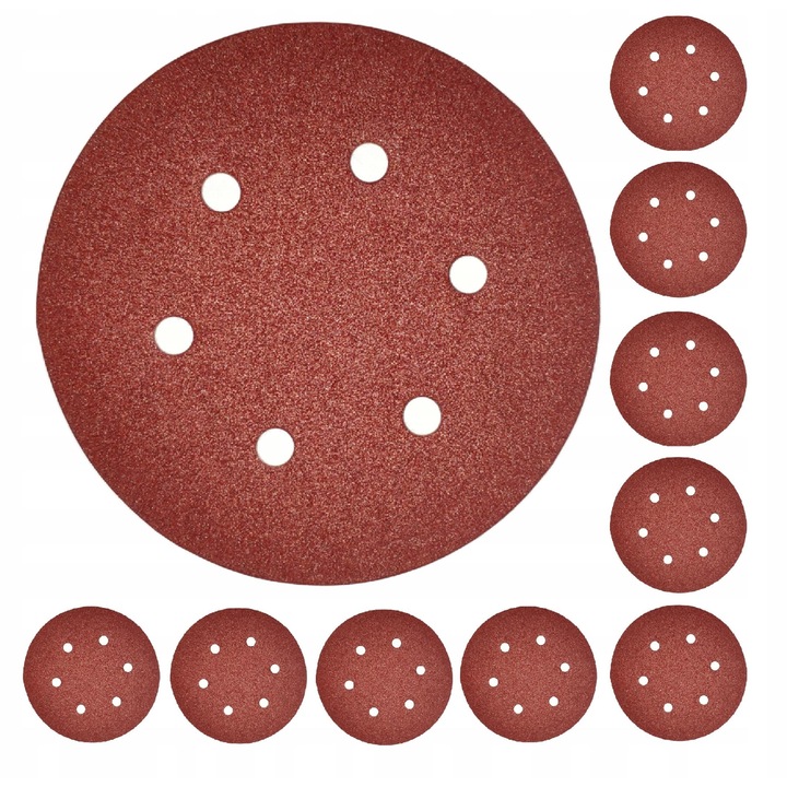 10x tépőzáras PAPÍR CSÚSZTÓTÁRCSA 150mm P150 H6