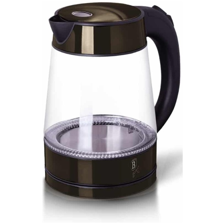 Fierbator Berlinger Haus BH/9125, 1,7 L, sticla, negru lucios