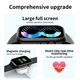T900 Pro Max L okosóra, 8-as sorozat, 1,92 hüvelykes téglalap alakú képernyő, IOS/Android kompatibilis, Bluetooth hívás, értesítések, forgatható gomb, fekete