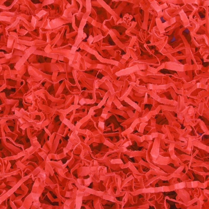 Червена хартия за опаковане, Creative Deco, 1000 г, рециклируема, биоразградима, пълнеж за подаръци и кошници