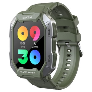 Smartwatch Tio Stil Militar Army Verde Rezistenta la apa IP68 Inot Fitness Bataile inimii Monitorizeaza Oxigen sange 24 Sporturi