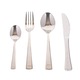 Set 24 tacamuri cu model, stainless stell, pentru 6 persoane, RAWI-24M3