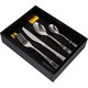Set 24 tacamuri cu model, stainless stell, pentru 6 persoane, RAWI-24M3
